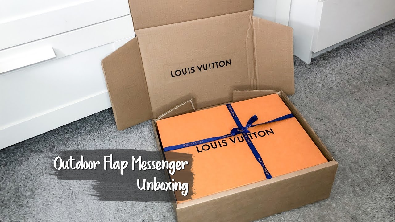 Unboxing - Louis Vuitton Outdoor Flap Messenger - White Monogram - YouTube