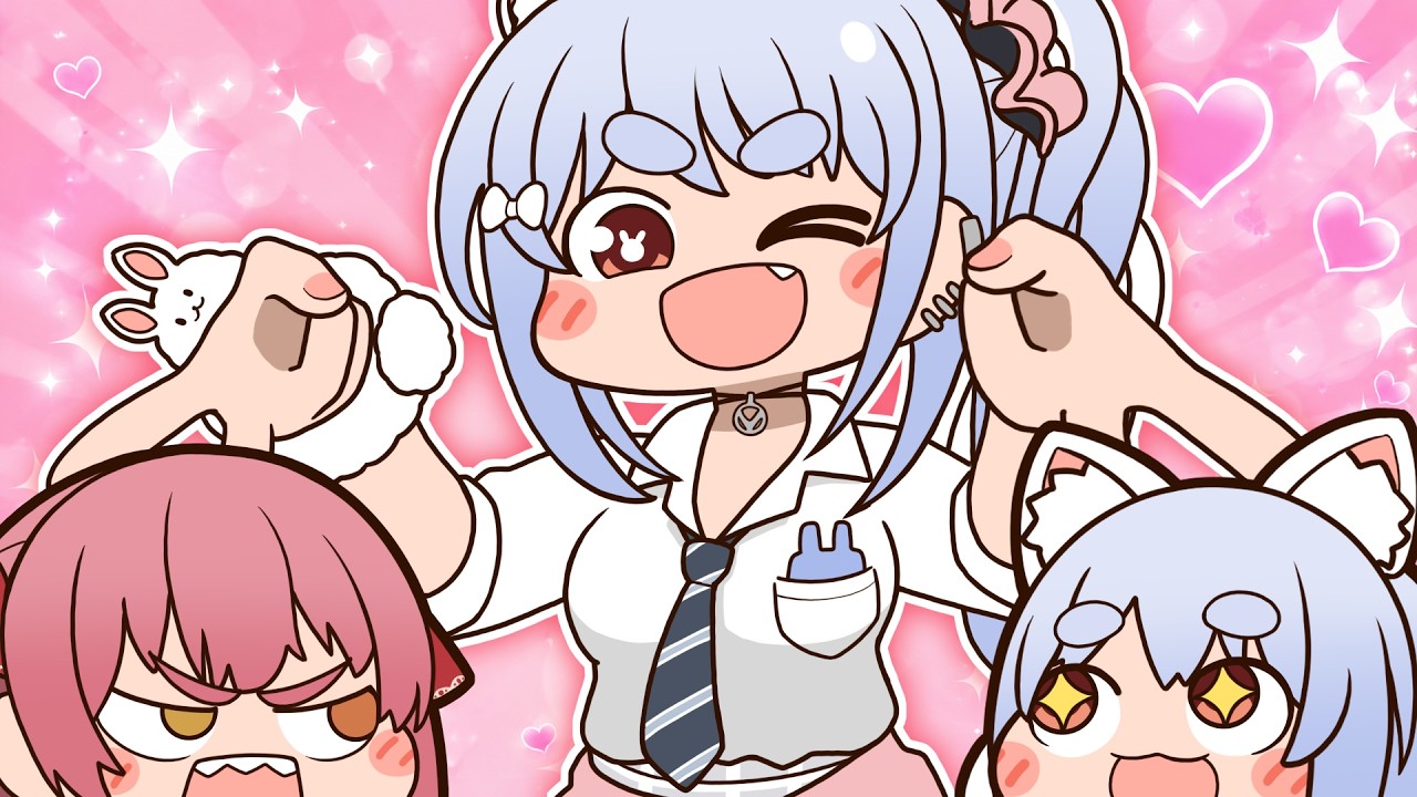 【手描き】ぺこら、マリンの“すけべ”な影響だけは拒否する【宝鐘マリン/兎田ぺこら/ホロライブ】
