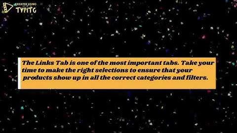 Howto add a product part 3   The Links tab