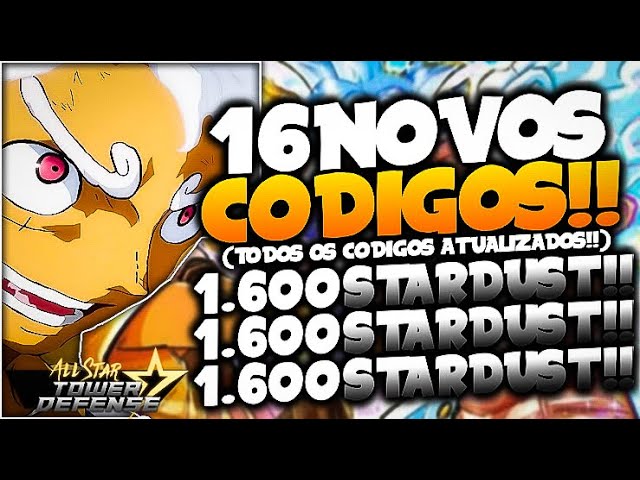 TODOS OS NOVOS CODIGOS *AGOSTO 2023* no ALL STAR TOWER DEFENSE