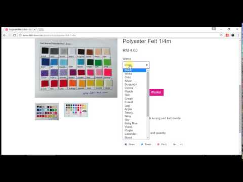 Video Tutorial : Cara order felt craft supply di website asma-felt-box