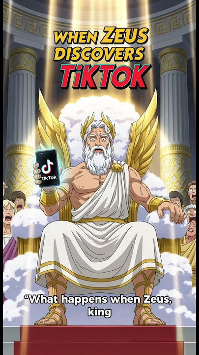 Zeus on TikTok ⚡📱 Greek Gods Comedy Short #Shorts #funny #greekmythology #anime