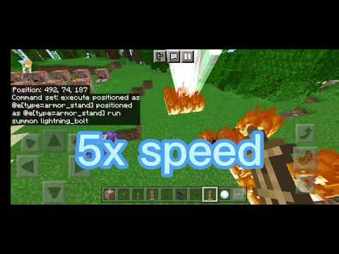 How to use execute command bedrock edition 1.19 example