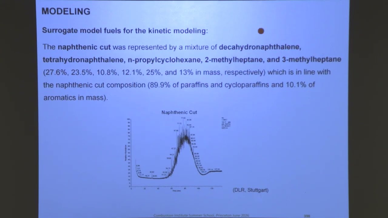 Combustion Chemistry, Prof. Philippe Dagaut, Day 4 Part 3