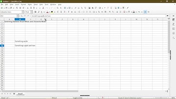 How to Switch Between Insert and Overwrite Mode in LibreOffice Calc