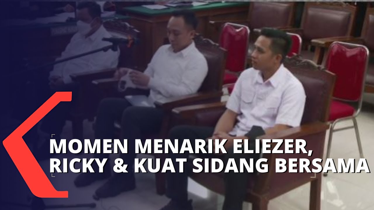 Untuk Pertama Kalinya, Bharada E, Ricky Rizal dan Kuat Maruf Duduk ...