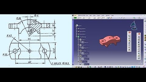 Plumber blocks or Pillow block bearing Body CAP Design in Catia V5_ Adwanced Part Design in Catia V5