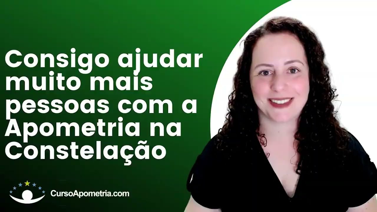 Thumbnail do depoimento: Consigo ajudar muito mais pessoas com a Apometria na Constelação