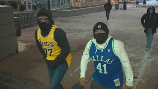 Mavs fans brave ice, traffic conditions to see Luka Doncic return to Dallas