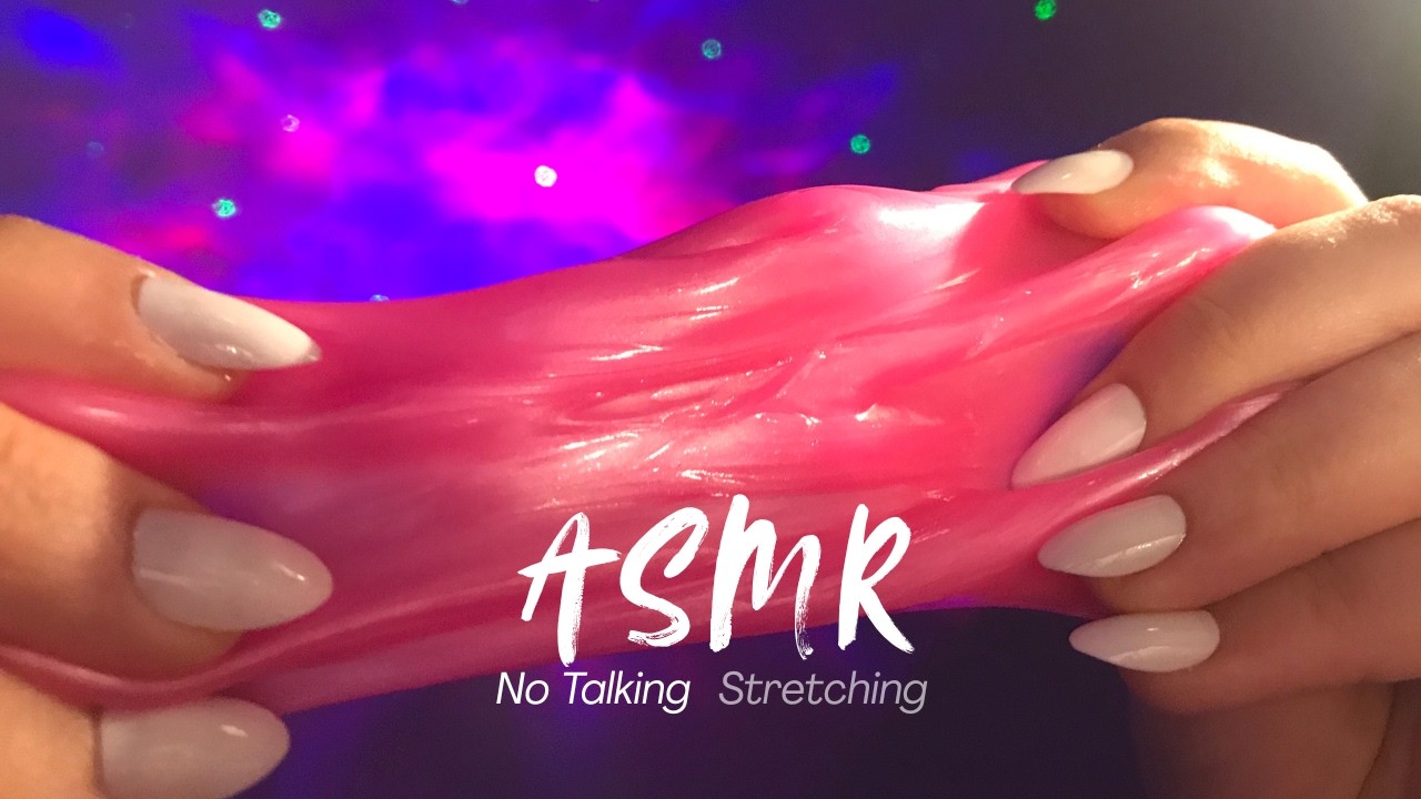 ASMR Ultra Glossy Pink Slime Stretching (No Talking) 💗
