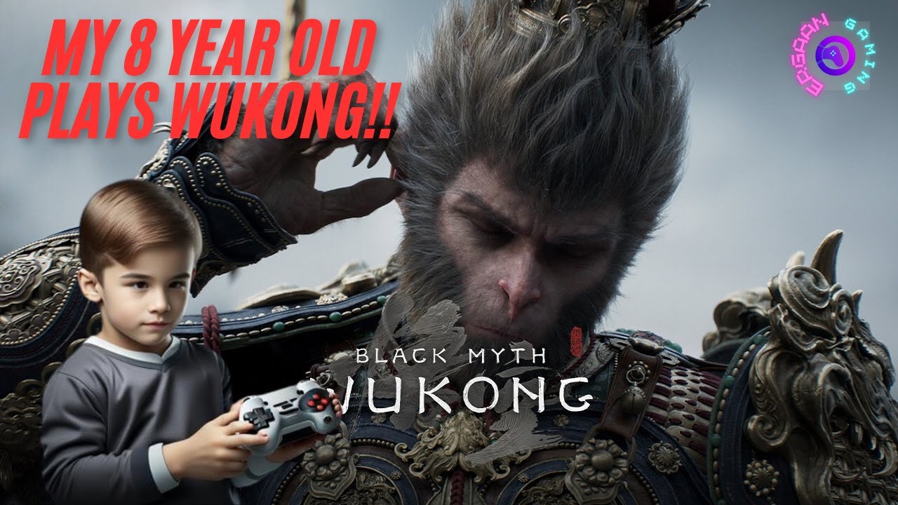 My 8 Year Old Son Plays Black Myth Wukong - YouTube
