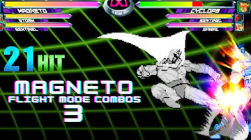 MvC2 - Magneto Quick Flight Mode Combos 3
