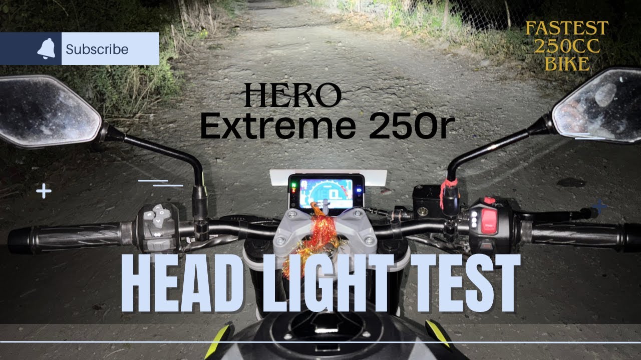 Hero Xtreme 250r || Headlight Test || Fastest 250 cc Bike!