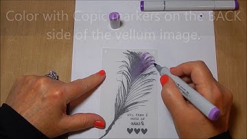 Unity Stamp Co Quick Tip - Copic Coloring on Vellum YT