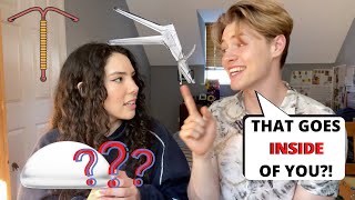 Quizzing Boyfriend On Female Products! | Andrea & Lewis