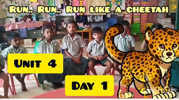 Term 2 Unit 4 Animals in the jungle/1a.Song Run run run like a cheetah/English EnnumEzhuthum