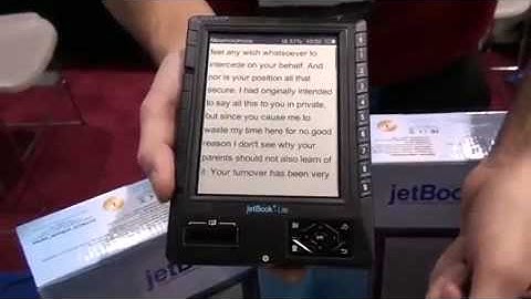 Ectaco Jetbook to Ready Books, Ebooks similair to Amazon Kindle upport many formats.