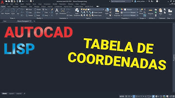 LISP TABELA DE COORDENADAS NO AUTOCAD