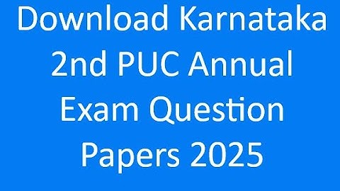 Karnataka 2nd PUC Basic Mathematics Question Paper of March 2025 #2ndpuckarnataka