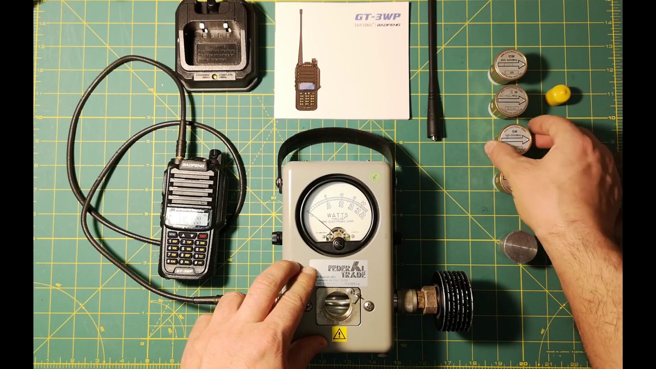 unboxing Baofeng GT-3WP Waterproof + TEST Bird 43 + test IFR + TEST VSWR Antenna