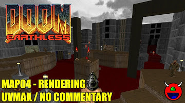 Doom 2: Earthless Prelude (RC1) - MAP04 Rendering - UVMAX No Commentary