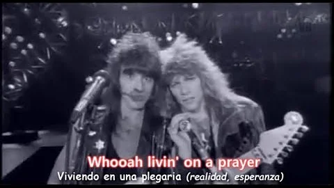 Bon Jovi - Livin' On A Prayer [Lyrics y Subtitulos en Español] (Official Video)