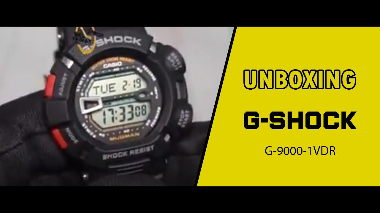 JAM TANGAN CASIO GSHOCK G 9000 1VDR / G90001VDR UNBOXING