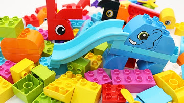 Lego Duplo Building Blocks How to make Animals and Fruits