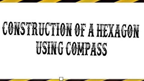 Construction of a hexagon using compass|| Draw engg.|| geometric drawing