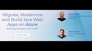 Migrate, Modernize, and Build Java Web Apps on Azure