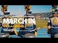 Ncat  marching into the stands  senior day 2023