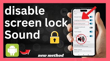 How to turn off screen lock sound in mobile | how to Disable screen lock sound in mobile