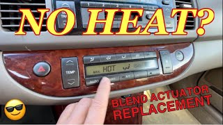 TOYOTA CAMRY Heater Not Working NO HEAT! - How to Replace the Blend Door Actuator on a Toyota Camry