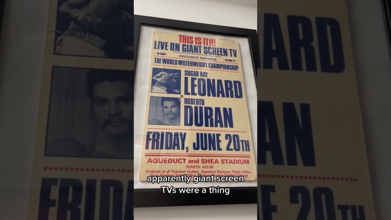 Vintage Boxing Poster #sugarrayleonard #robertoduran #boxinghistory