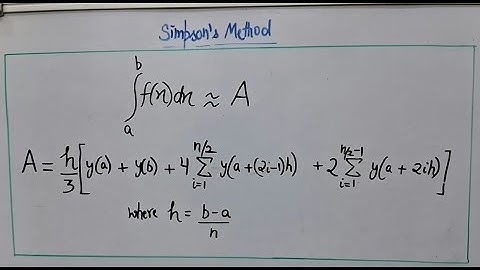 Simpson Rule for Integrals #maths#mathematics #numberphile #numericalintegration #3blue1brown #math