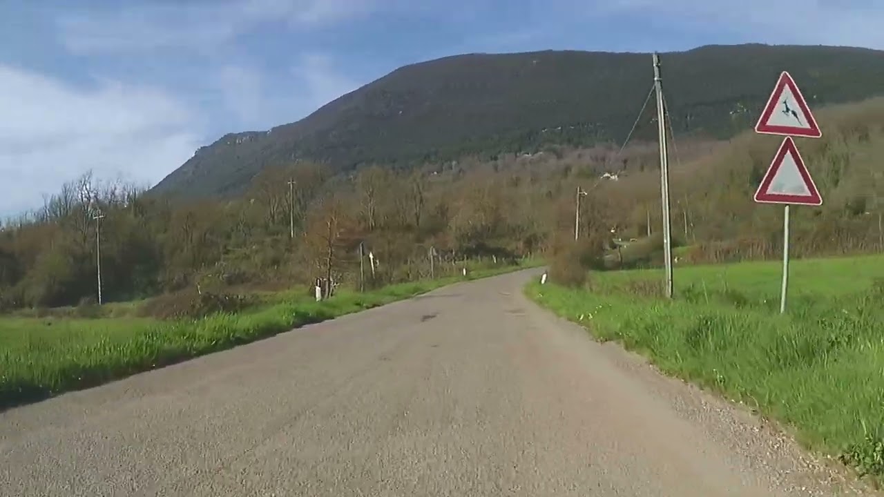 Lenola, Via Ambrifi direzione Lenola in bici