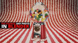 Polygonize any photo with Blender (2.8) screenshot 2