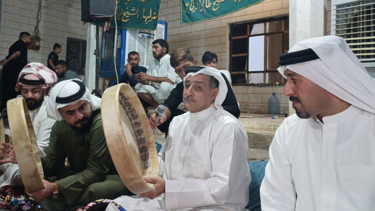 المداح السيد محمود النامس والشيخ خليل الصلفيج مناوبه في تكية الشيخ عزيز الشيخ طامي