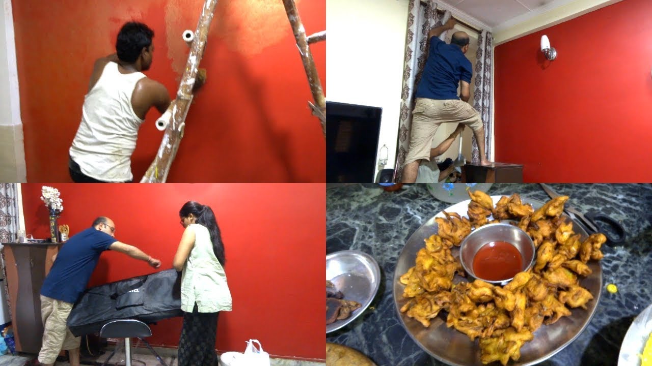 house painting start vlog navratry aur diwali ki preparation