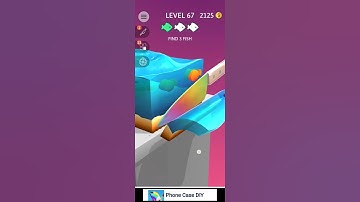 asmr slicing game | level 67 #asmr #shorts #viral #satisfying #kineticsand #androidgame #slicing