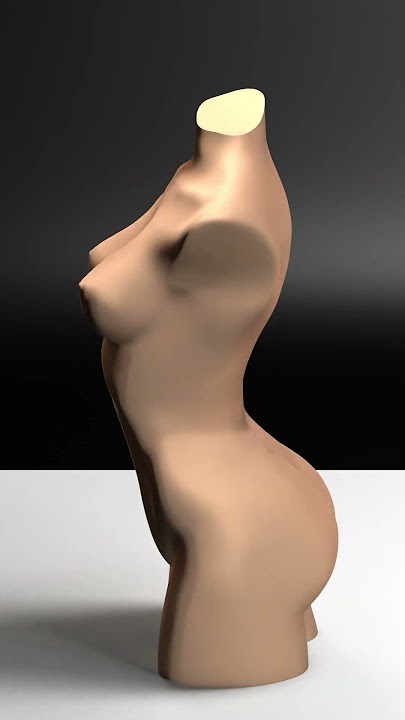 Naked Woman Bust 3D STL model
