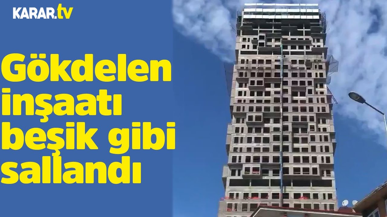İstanbul depreminde gökdelen böyle sallandı
