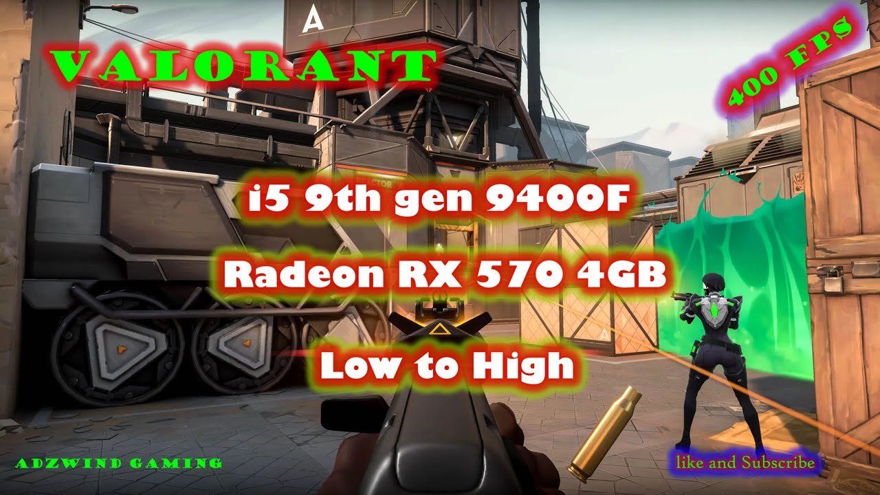 i5 9400f with RX 570 benchmark Valorant - YouTube