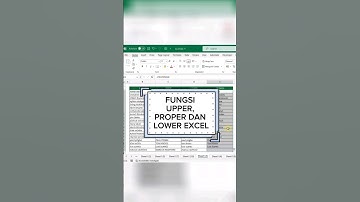 FUNGSI RUMUS UPPER, PROPER DAN LOWER EXCEL #shorts