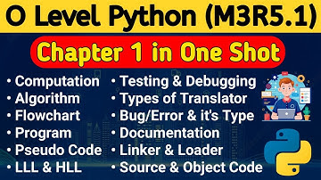 M3R5.1 Python Chapter 1 in one shot | O level 2025