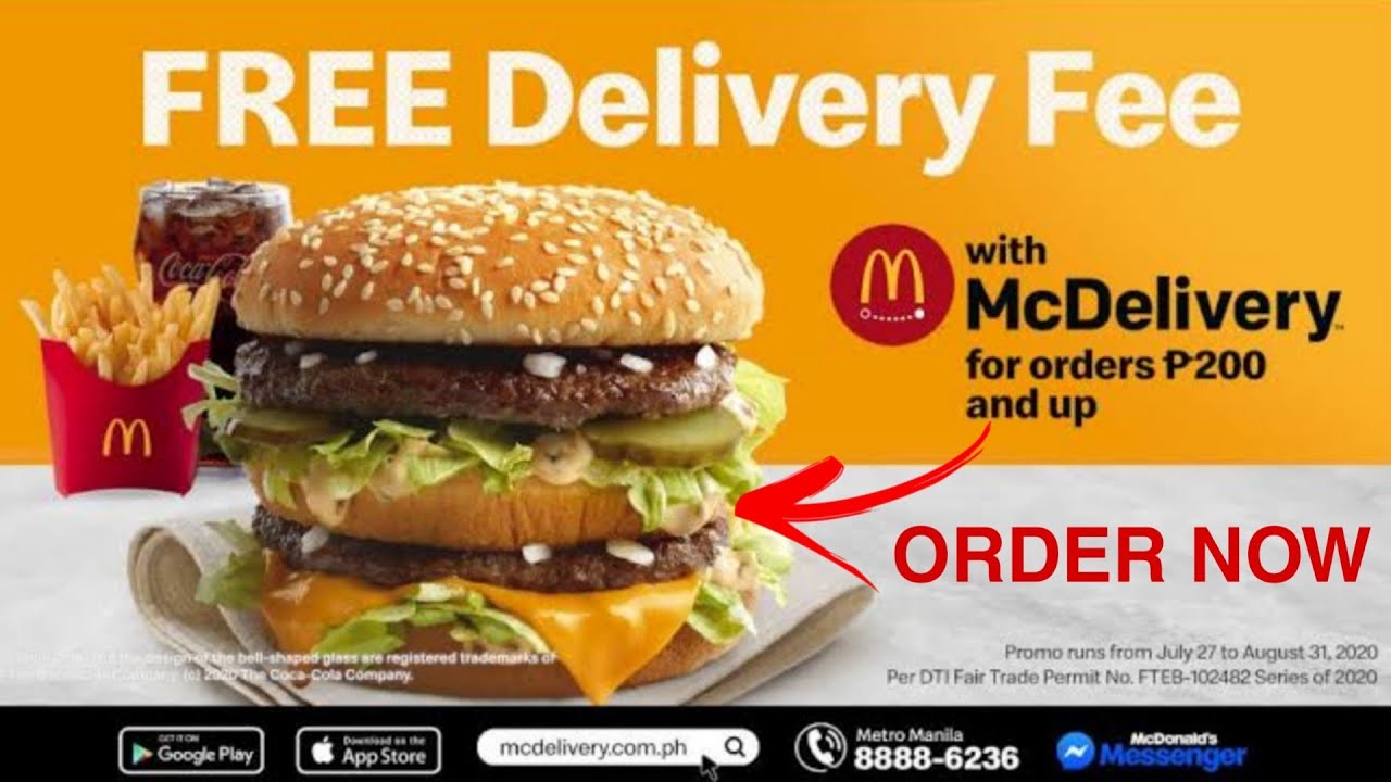 How To Book ORDER FOOD In MCDO APP MCDELIVERY FREE DELIVERY YouTube How To Book ORDER FOOD In MCDO APP MCDELIVERY FREE DELIVERY YouTube