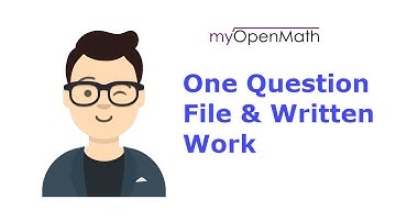 MyOpenMath Question: Uploading written work