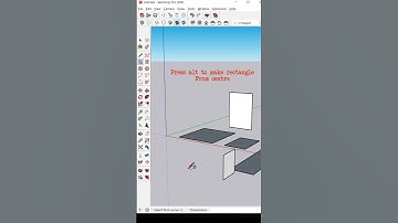 Correct Way Of Using Rectangle Tool In SketchUp #shorts #sketchup #sketchuptutorial