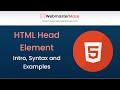 HTML Head Element - Intro and Examples
