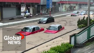 Hong Kong's record-breaking rainfall triggers major flooding, landslides